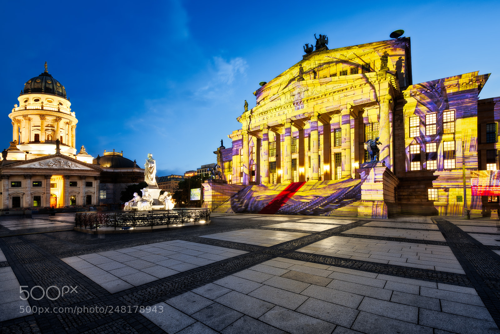 Nikon D810 sample photo. Gendarmenmarkt festival of lights photography
