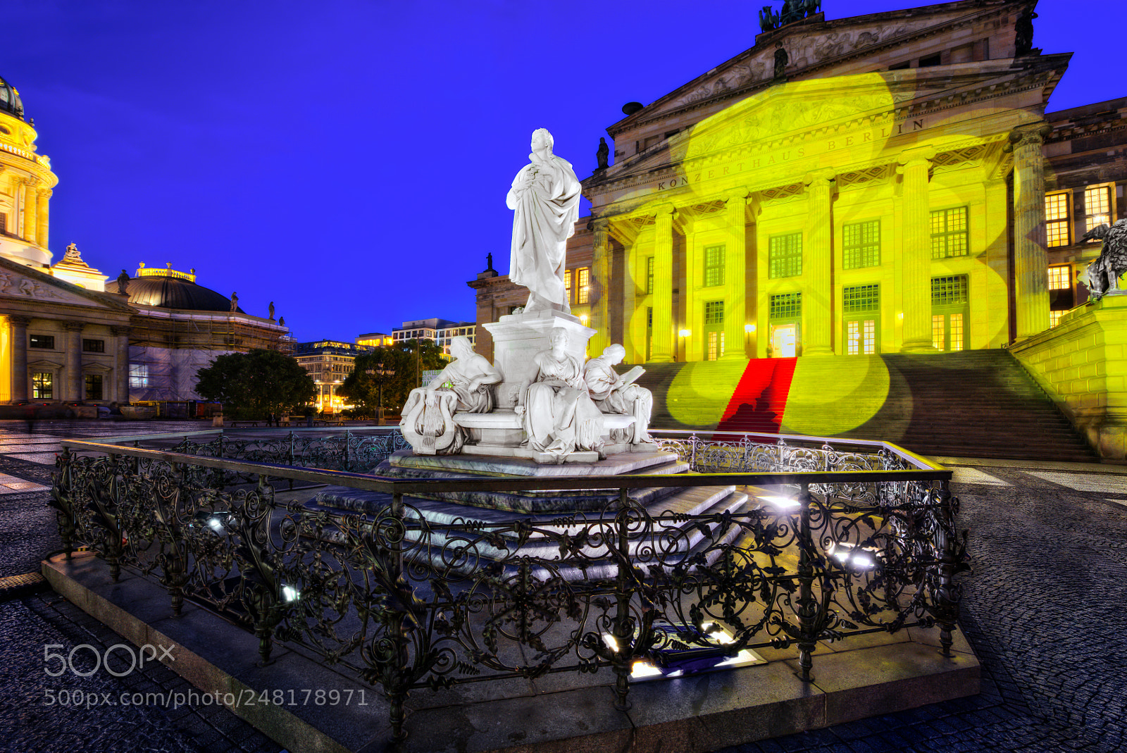 Nikon D810 sample photo. Gendarmenmarkt festival of lights photography