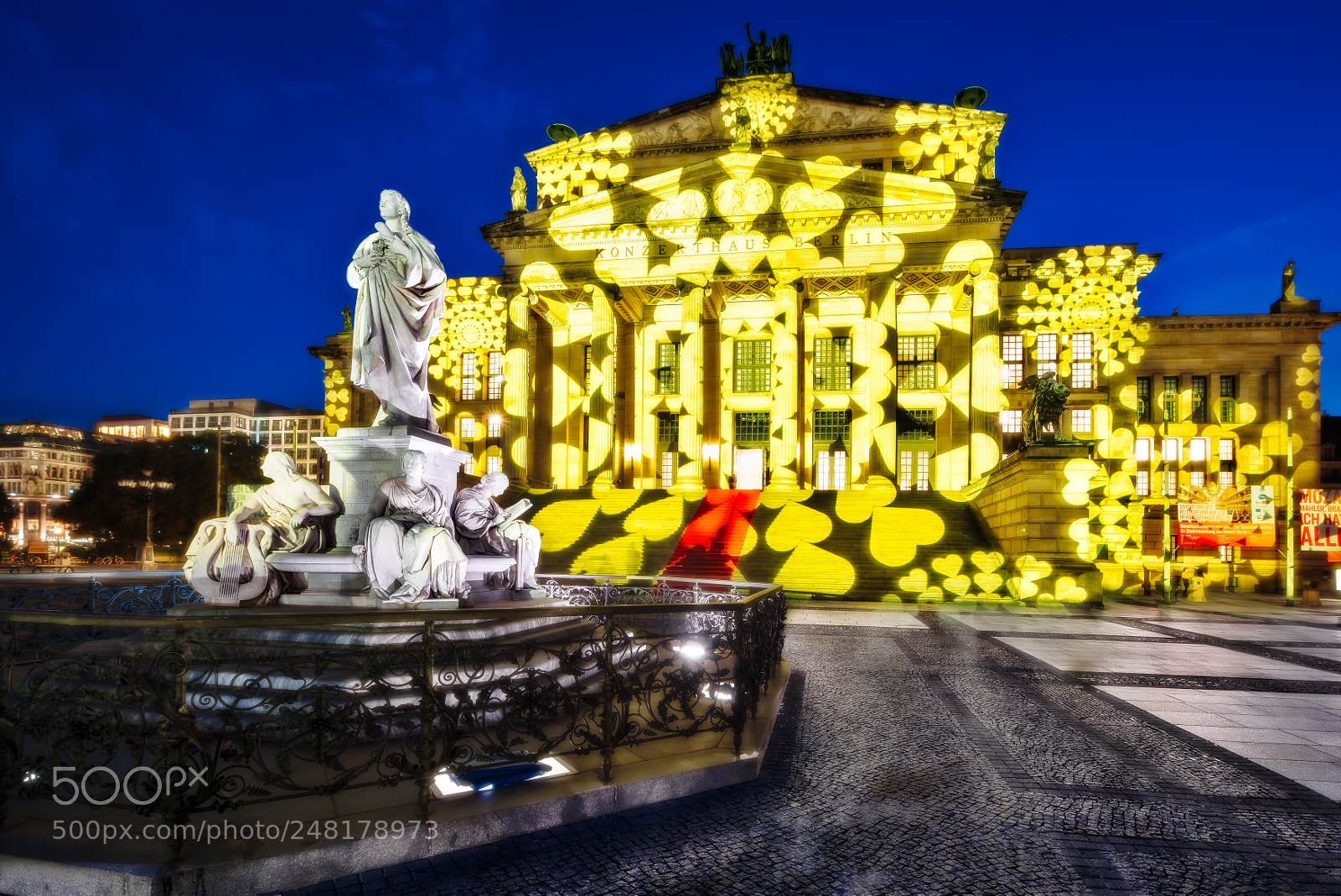 Nikon D810 sample photo. Gendarmenmarkt festival of lights photography