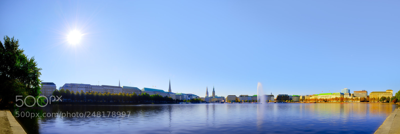 Nikon D810 sample photo. Hamburg assenalster photography