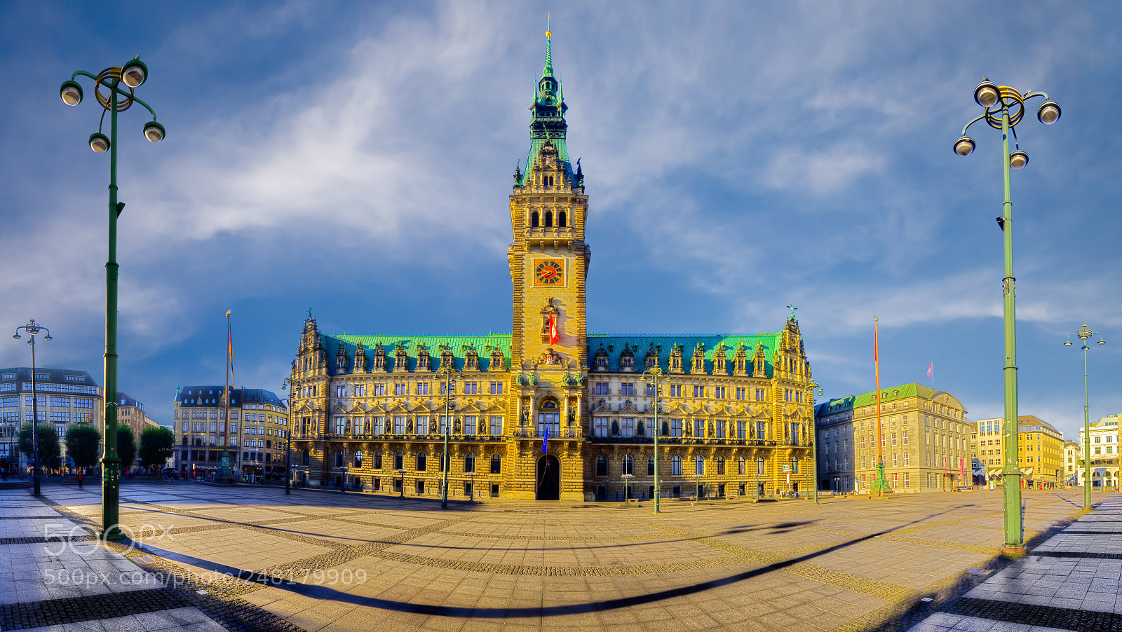 Nikon D810 sample photo. Hamburg rathaus photography