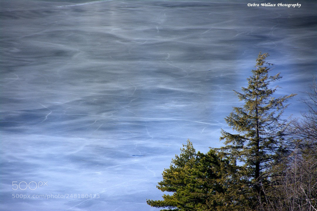 Nikon D7100 sample photo. Frozen lake minnewaska photography