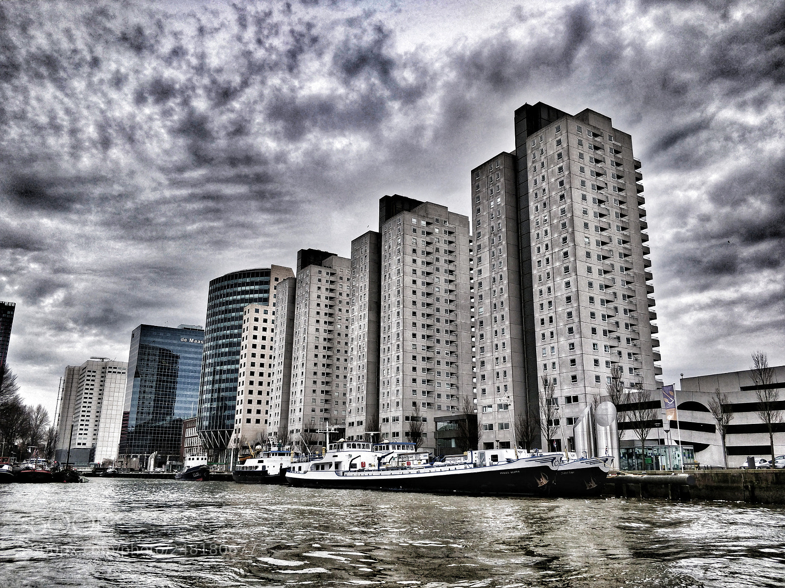 OnePlus 5T sample photo. Rotterdam skyline photography