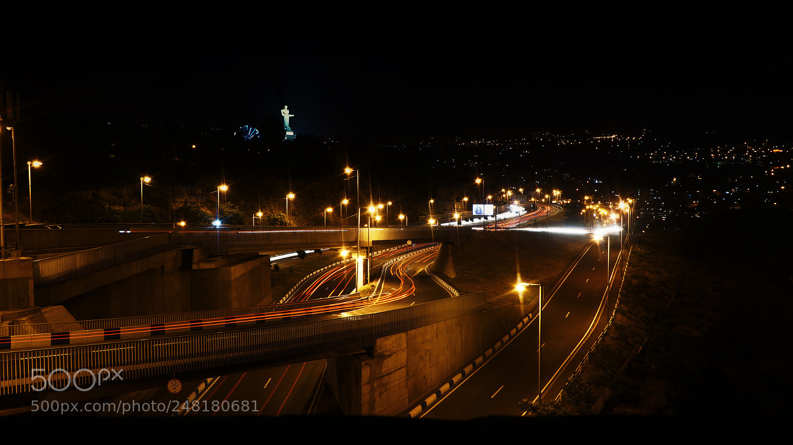 Sony Alpha NEX-5N sample photo. Light trail photography