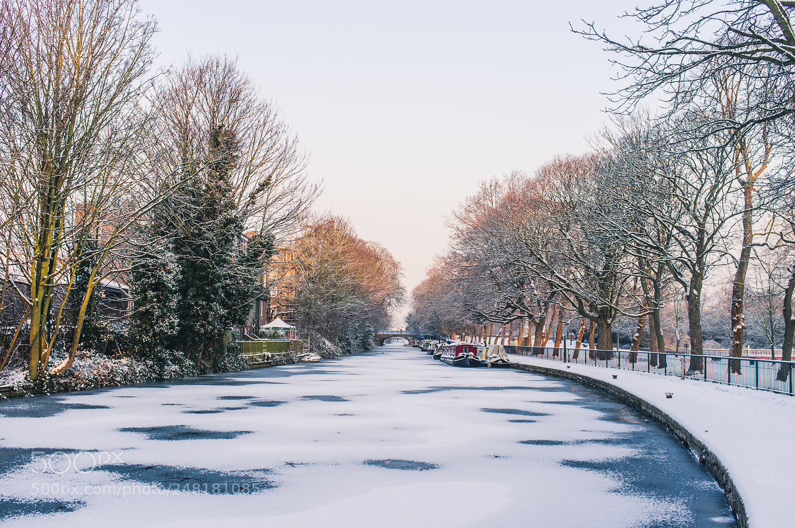 Fujifilm FinePix X100 sample photo. Winter on regent's canal photography