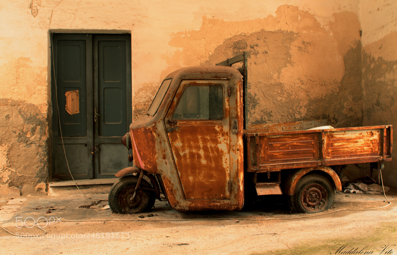 Canon EOS 7D sample photo. Ape car piaggio photography