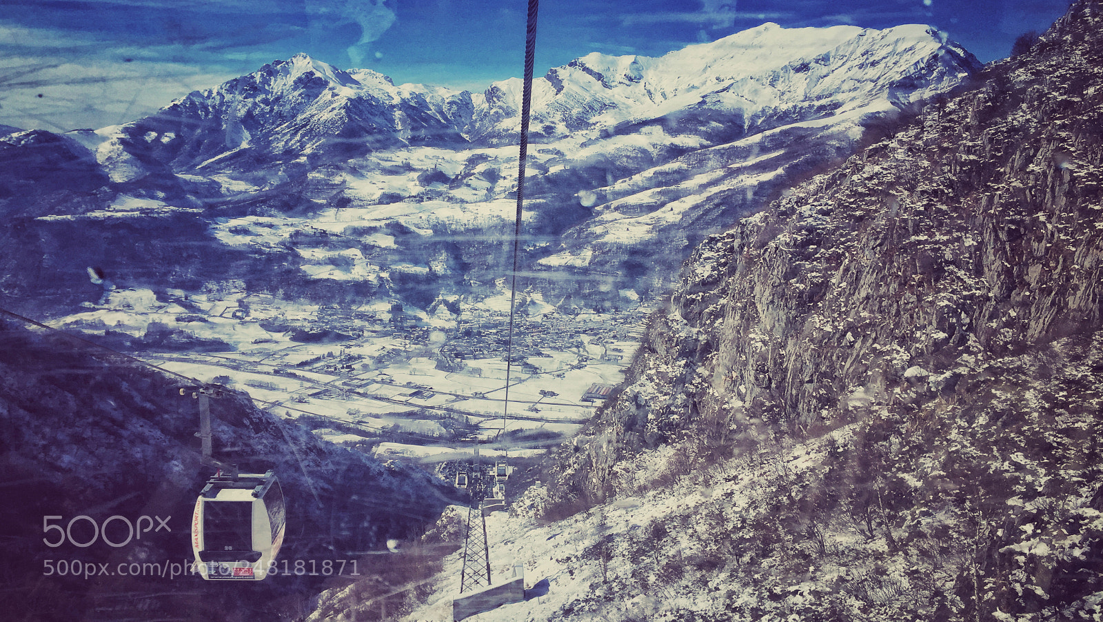 Apple iPhone 6 sample photo. Cableway and landscape photography