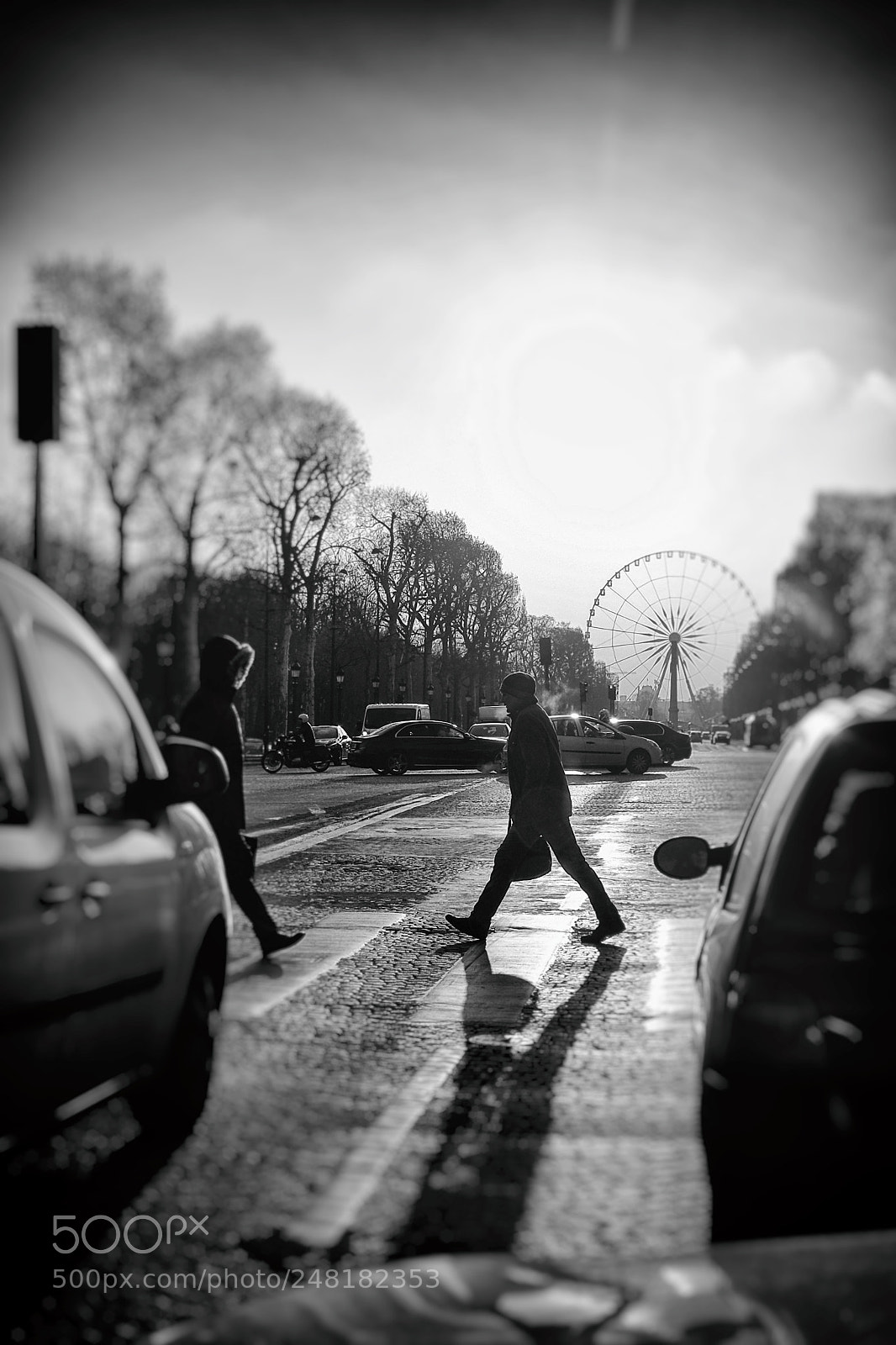 Fujifilm X100T sample photo. Paris pedestrian on zebra photography