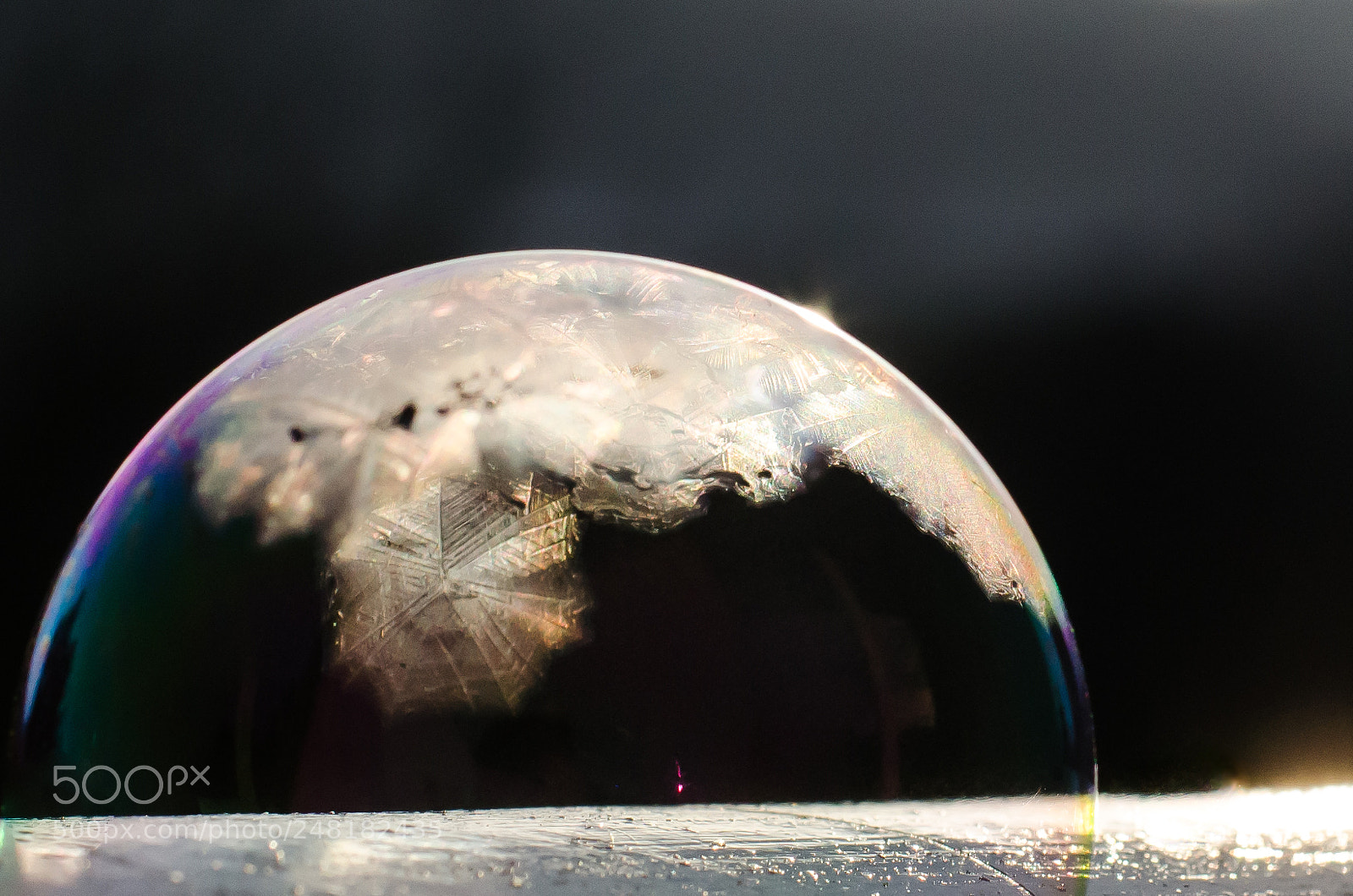 Nikon D5100 sample photo. Ice bubble photography