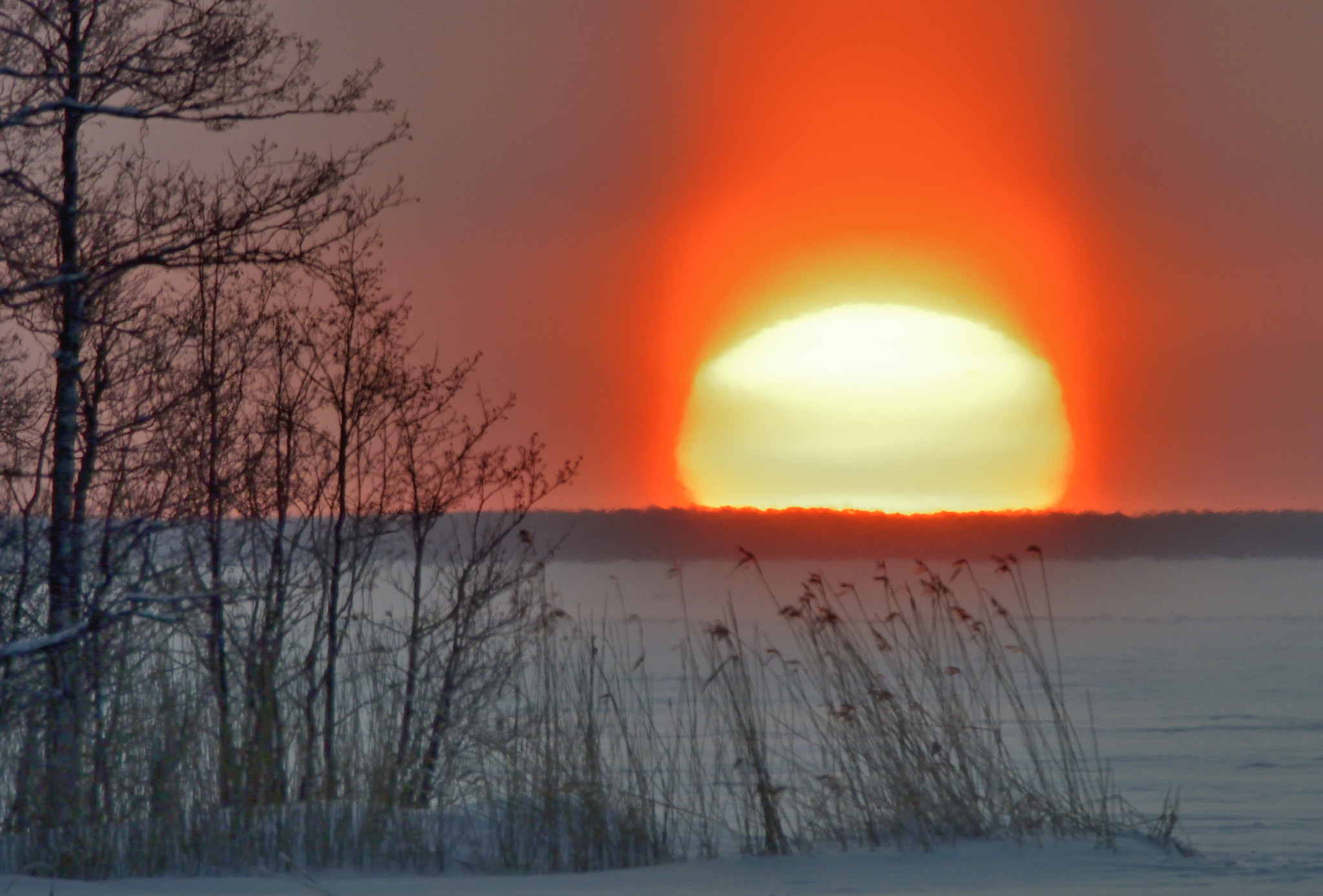 Nikon 1 V2 sample photo. Winter sunset photography