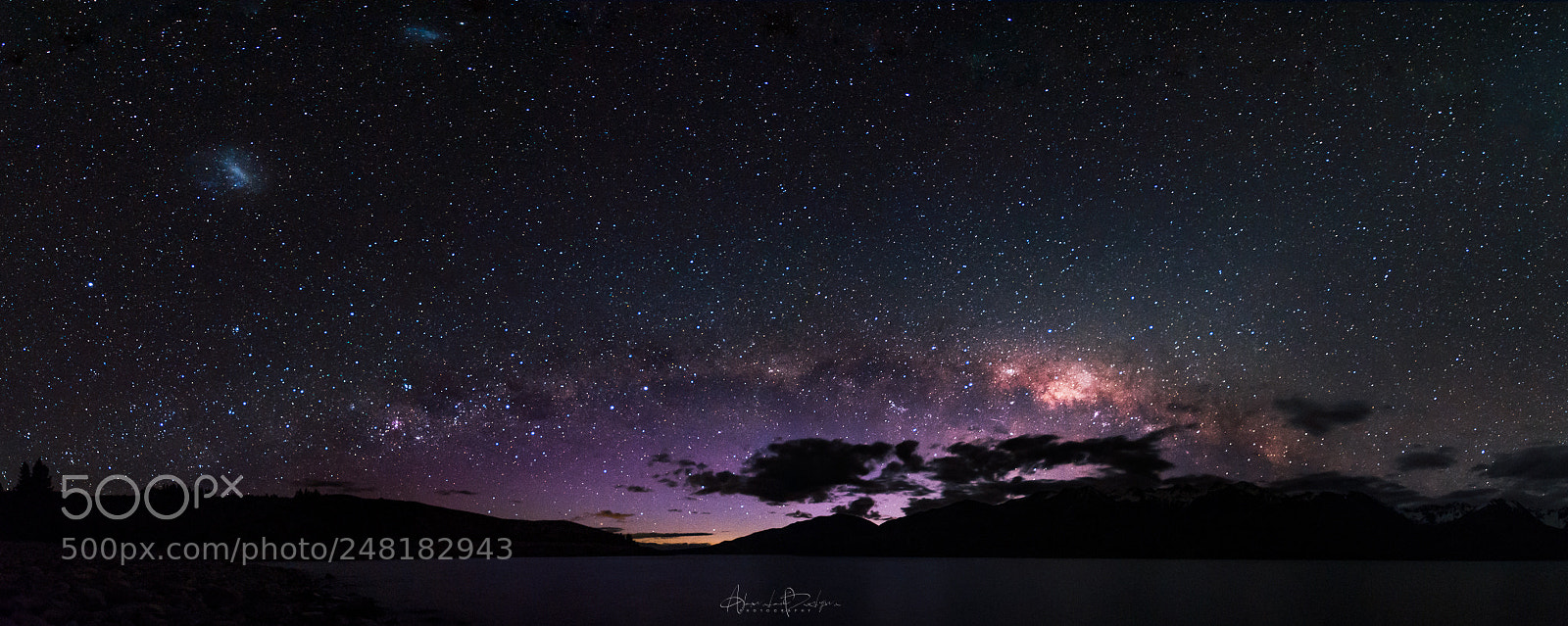 Pentax K-5 II sample photo. Stars over lake pukaki photography