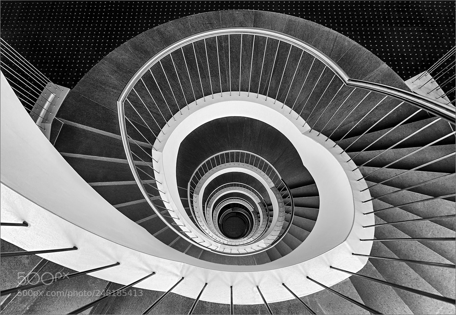 Canon EOS 5D sample photo. Spiral staircase photography