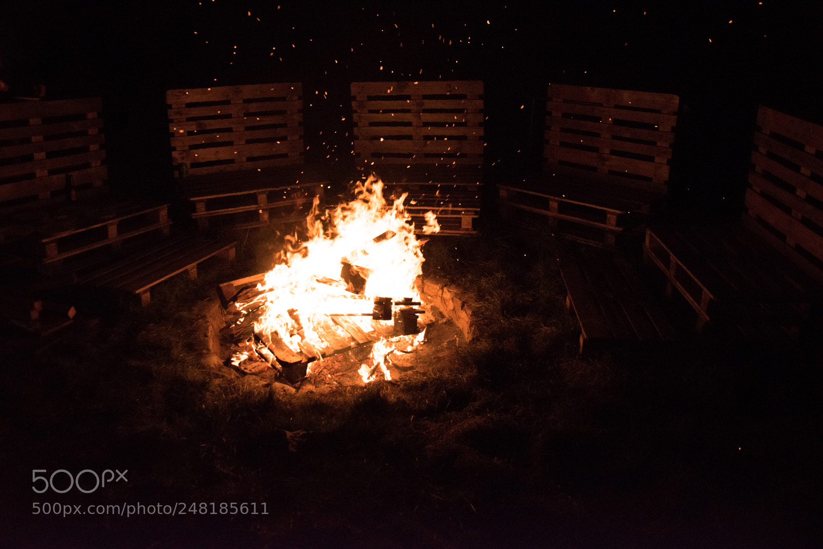 Nikon D5600 sample photo. Firepit photography
