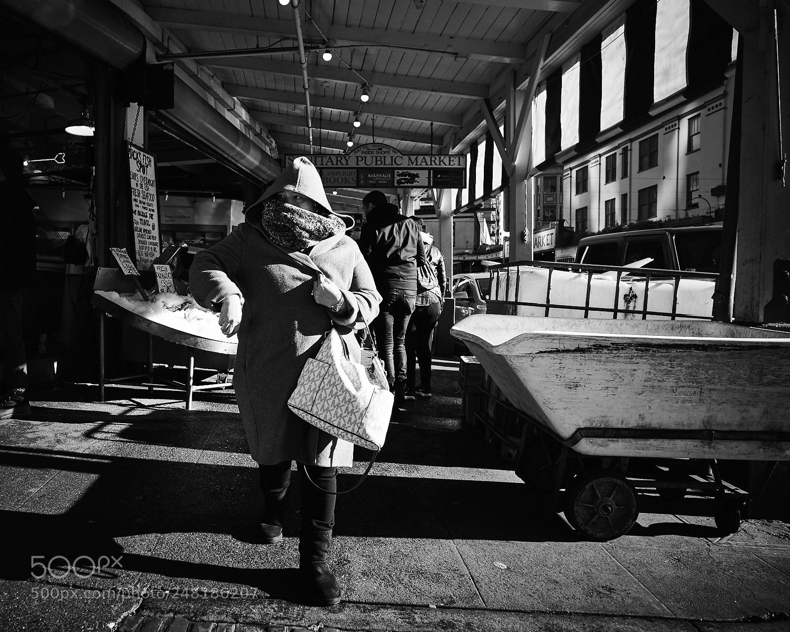 Sony a7 II sample photo. Sanitary public market photography