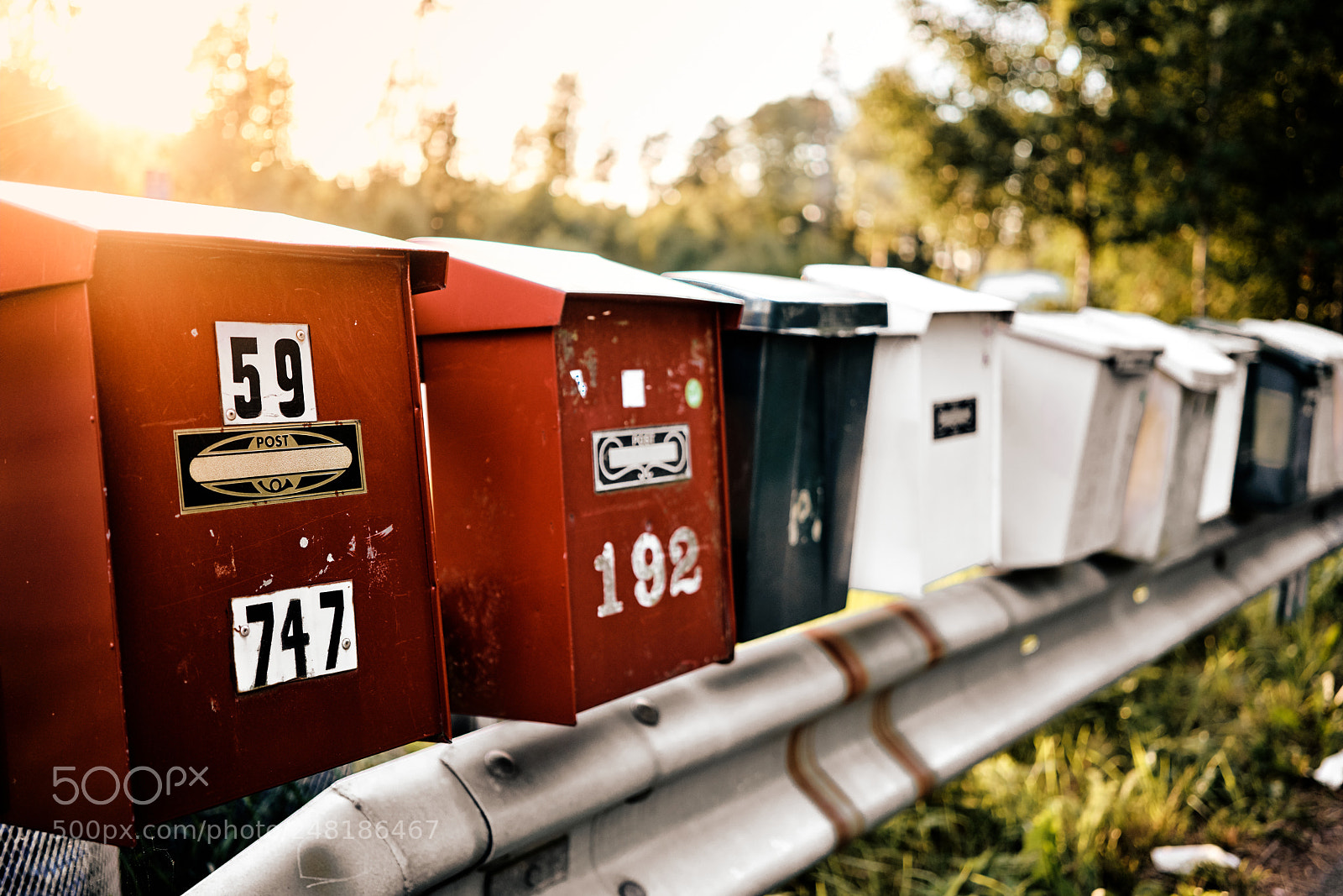 Sony a7R II sample photo. Old red mailbox with photography