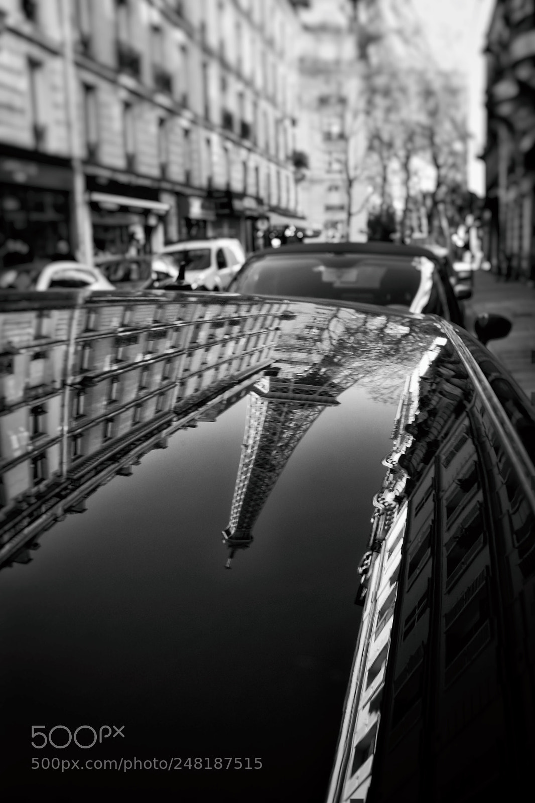 Fujifilm X100T sample photo. Paris eiffel tower reflection photography