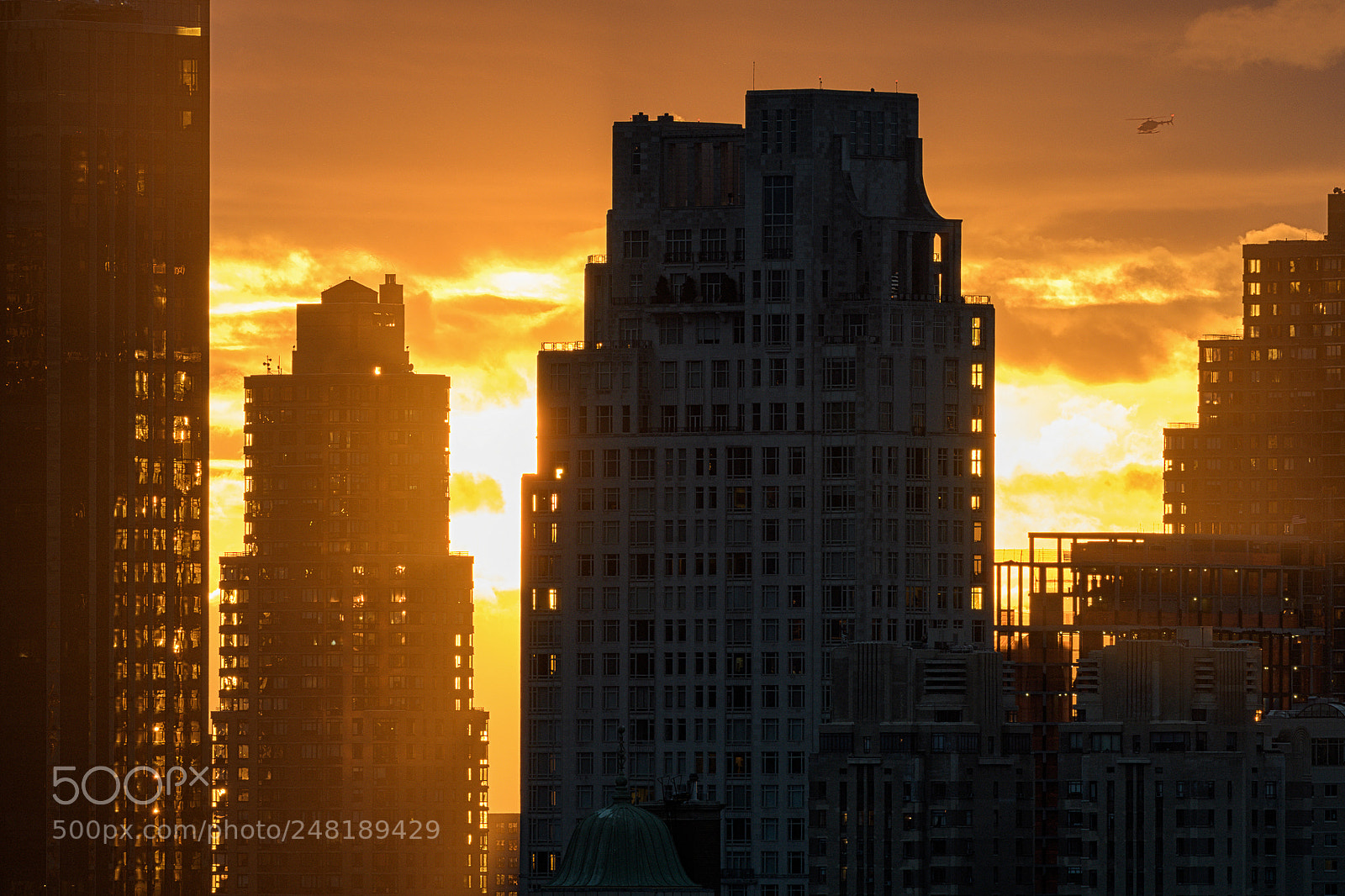 Nikon D500 sample photo. Sunset helicopter photography
