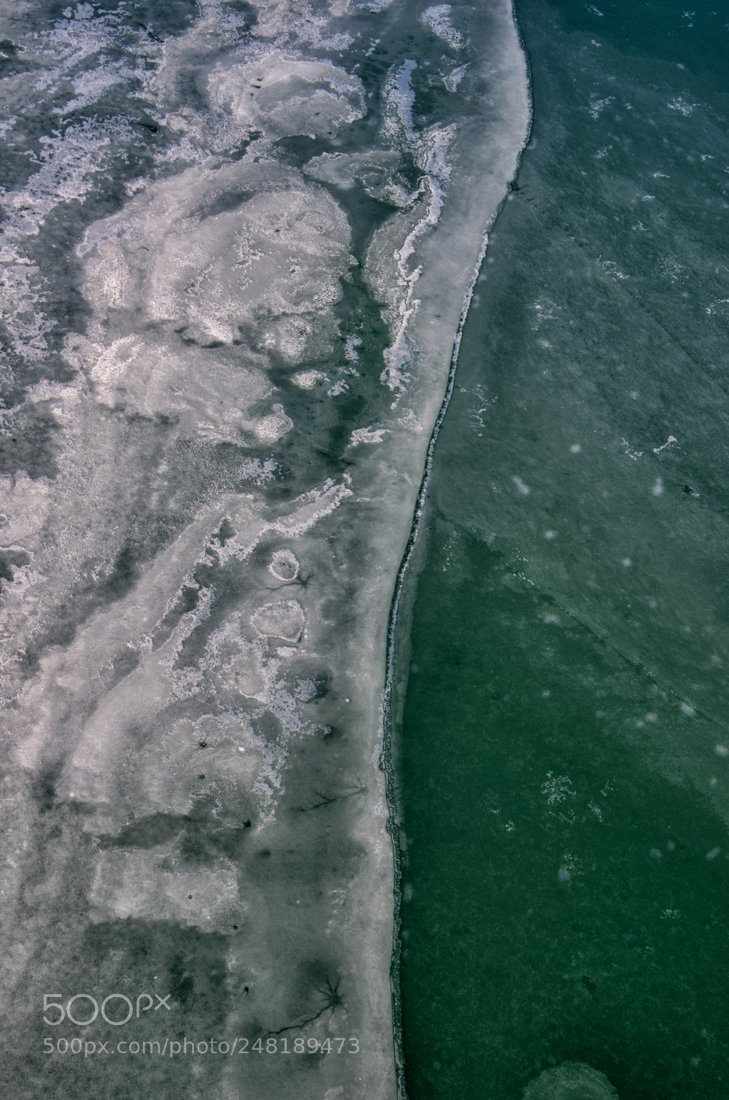 Pentax K-5 sample photo. Iced river lech view 2 photography