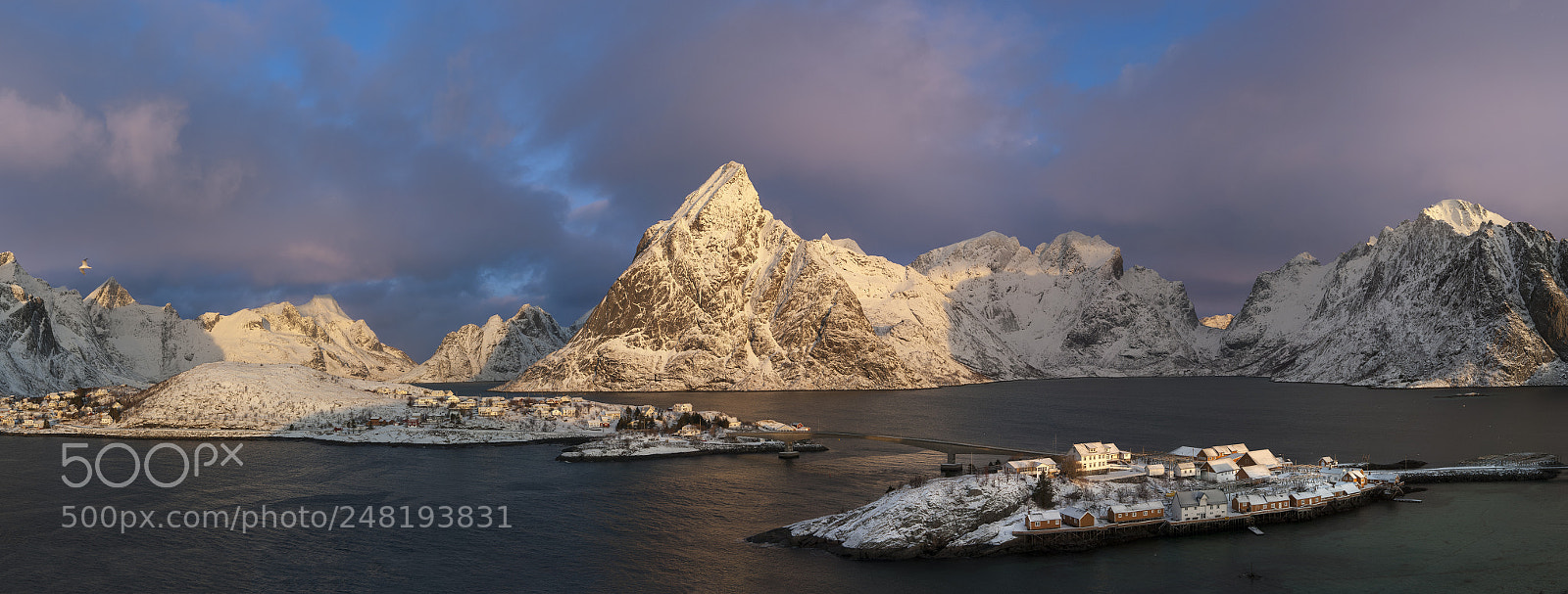 Nikon D700 sample photo. Snow landscape lofoten photography