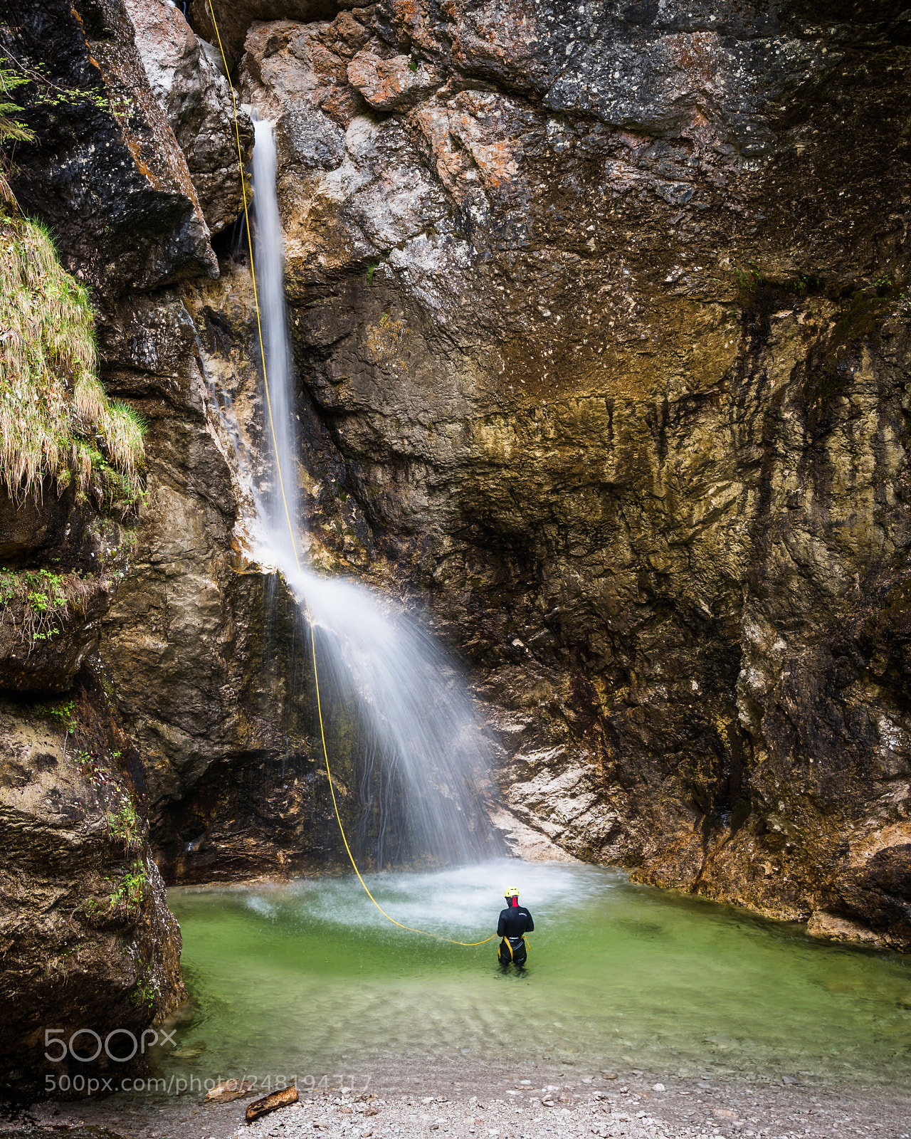 Nikon D810 sample photo. Slovenian waterfall photography