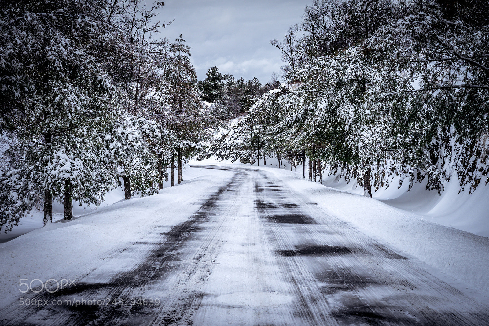 Sony a7 sample photo. Roads traveled - snow photography