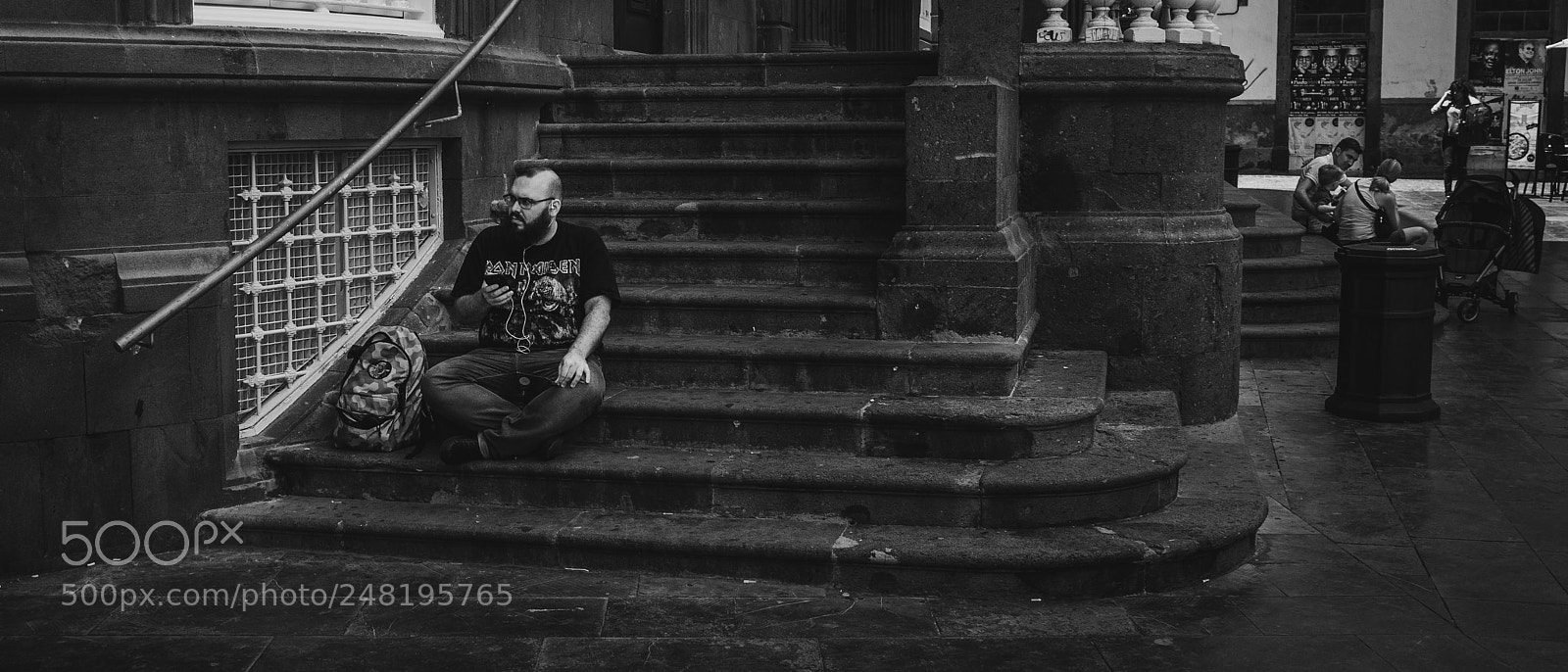 Fujifilm FinePix X100 sample photo. Sitting on the stairs photography