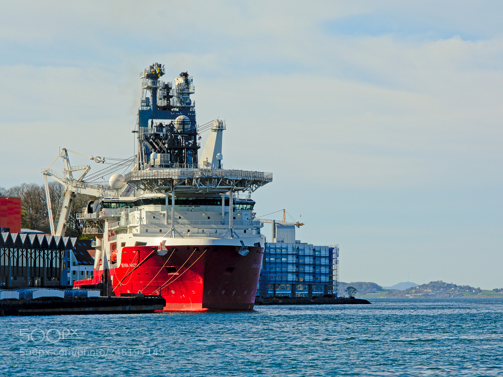 Nikon D5200 sample photo. Subsea construction ship photography