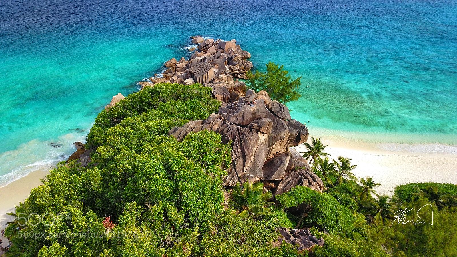 DJI FC220 sample photo. Pointe grand anse rocks photography