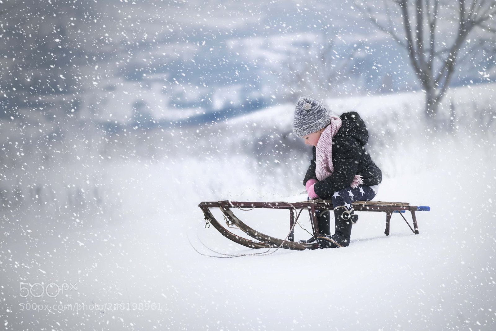 Nikon D3100 sample photo. Snowy day photography