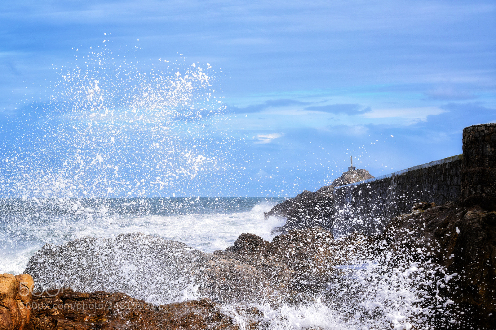 Nikon D5300 sample photo. Rompiendo el mar photography