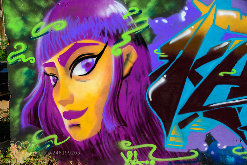 Nikon D500 sample photo. Thailand street graffiti. photography