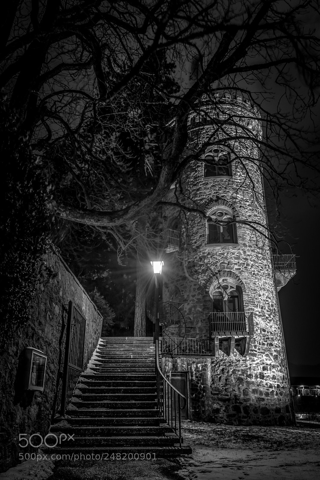 Nikon D5200 sample photo. Diebsturm bei nacht in photography