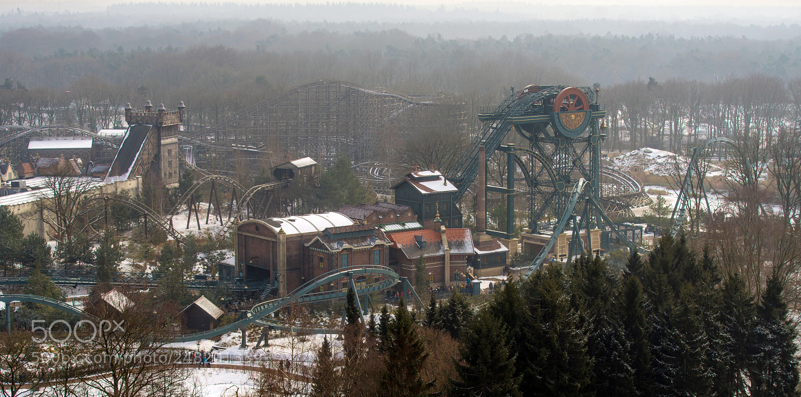 Sony a7R III sample photo. Efteling from above photography