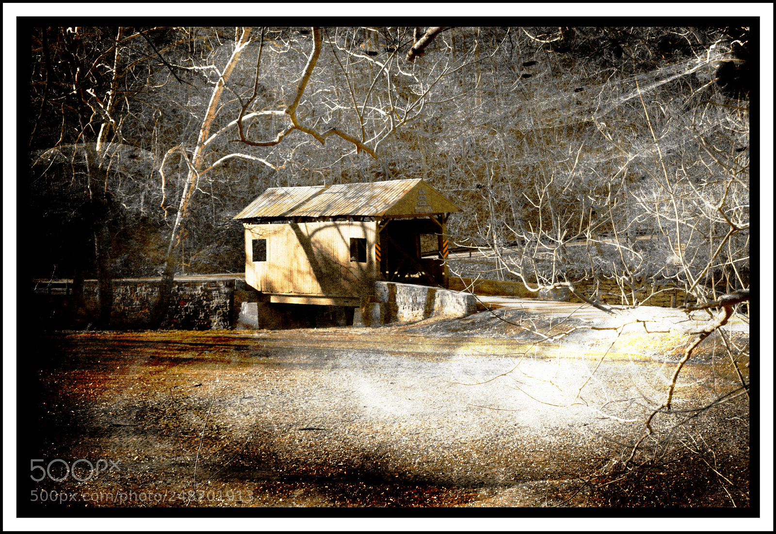 Nikon D3200 sample photo. Covered bridge photography