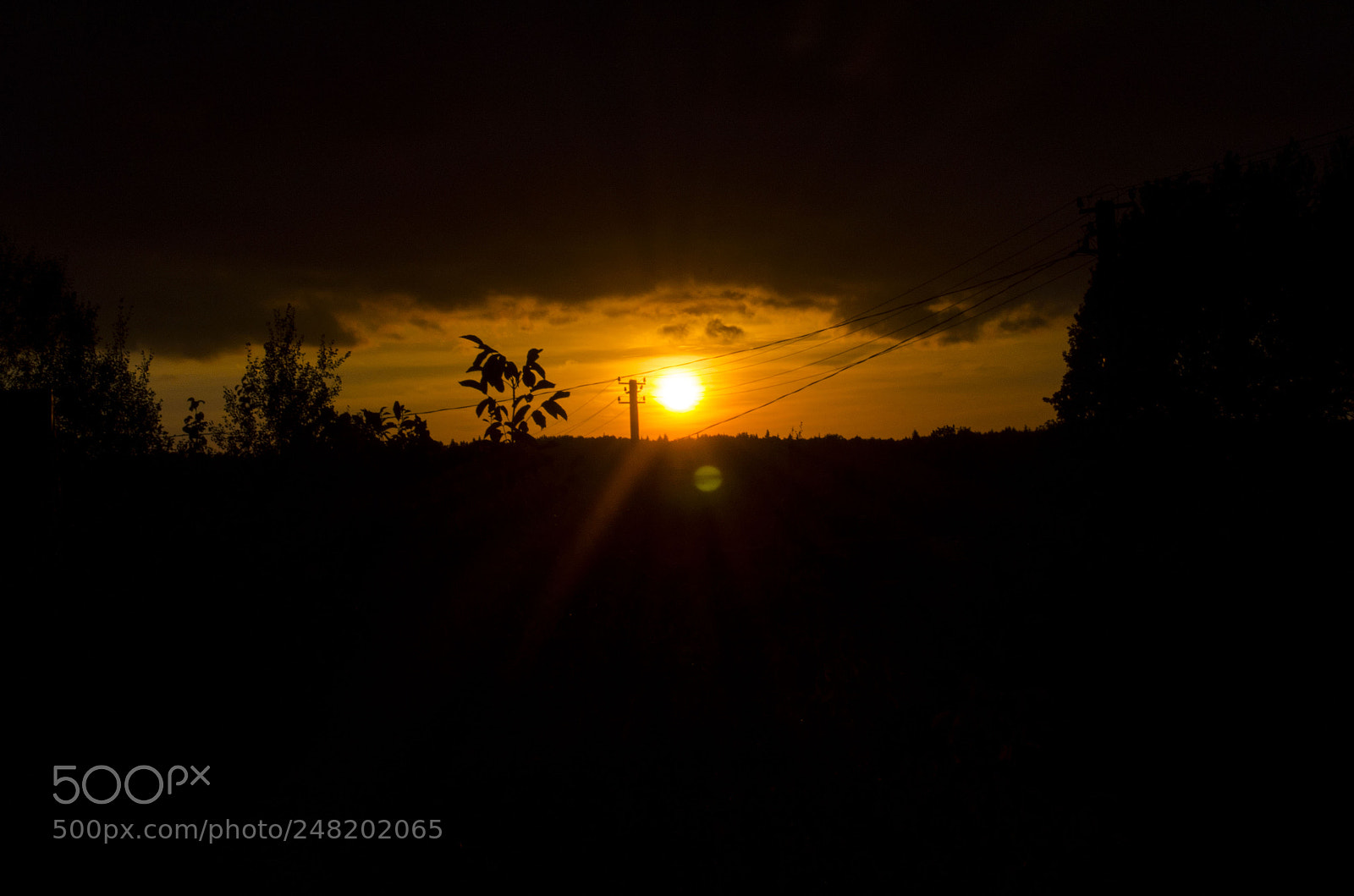 Nikon D5100 sample photo. Sunset from my window. photography