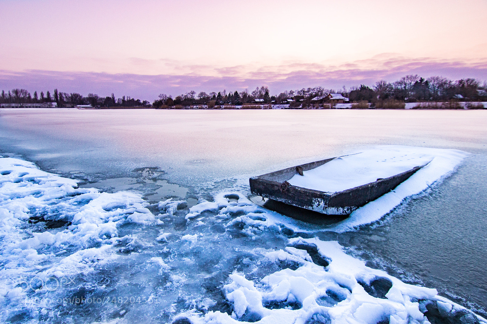 Canon EOS 600D (Rebel EOS T3i / EOS Kiss X5) sample photo. Icy sunset photography