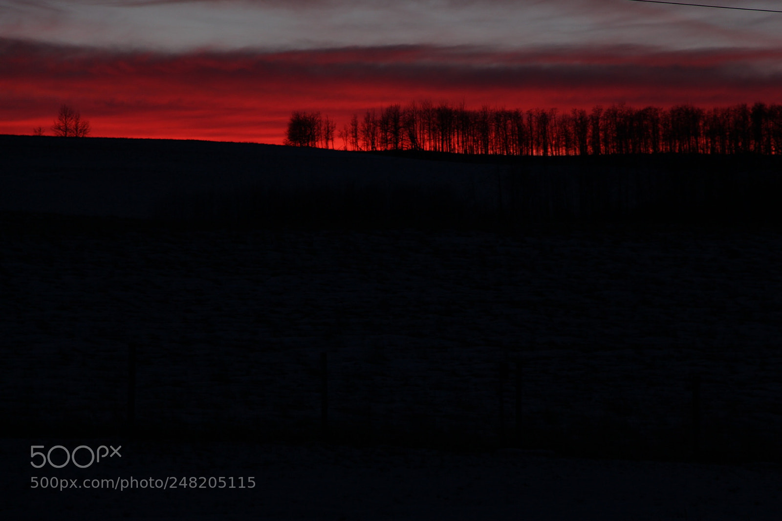 Canon EOS 650D (EOS Rebel T4i / EOS Kiss X6i) sample photo. Alberta red sunset photography