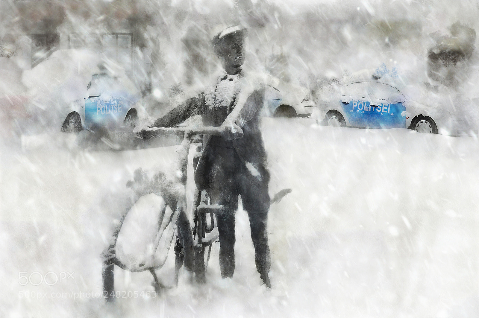Nikon D90 sample photo. Snowfall .. postman photography