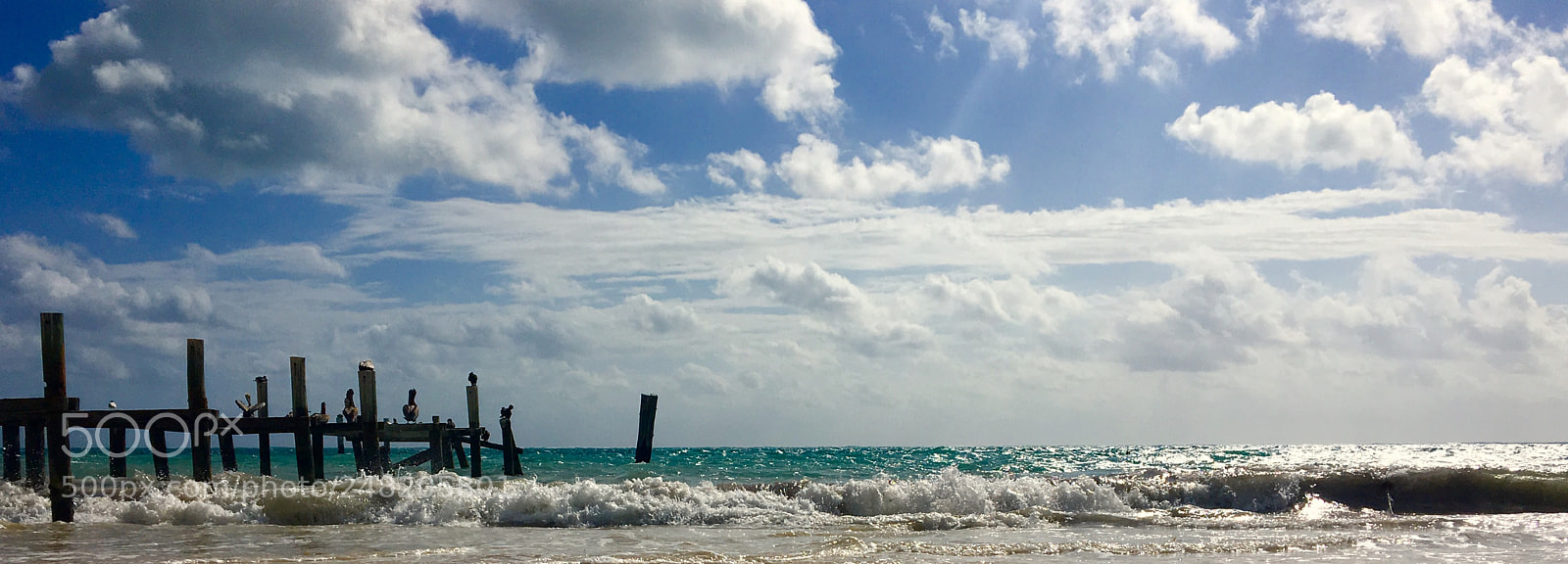 Apple iPhone 6s sample photo. Caribbean waves on coast photography