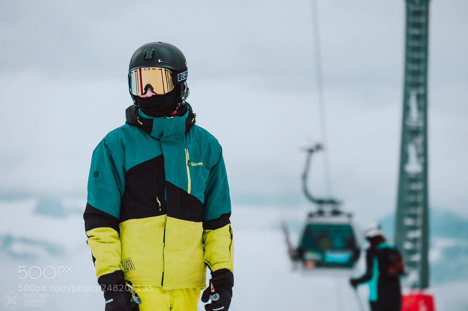 Nikon D5000 sample photo. Skier photography