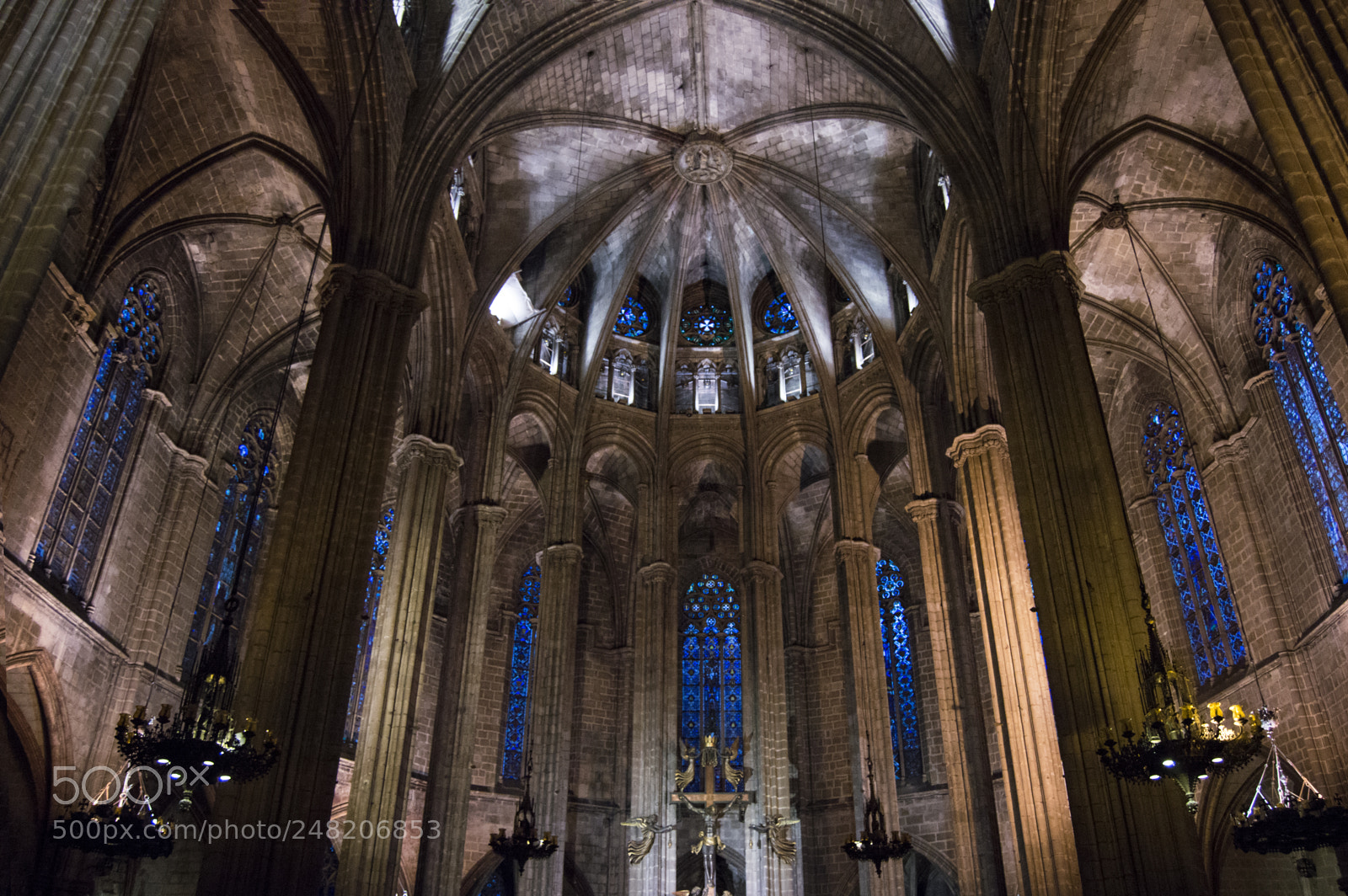 Nikon D3200 sample photo. Barcelona cathedral photography