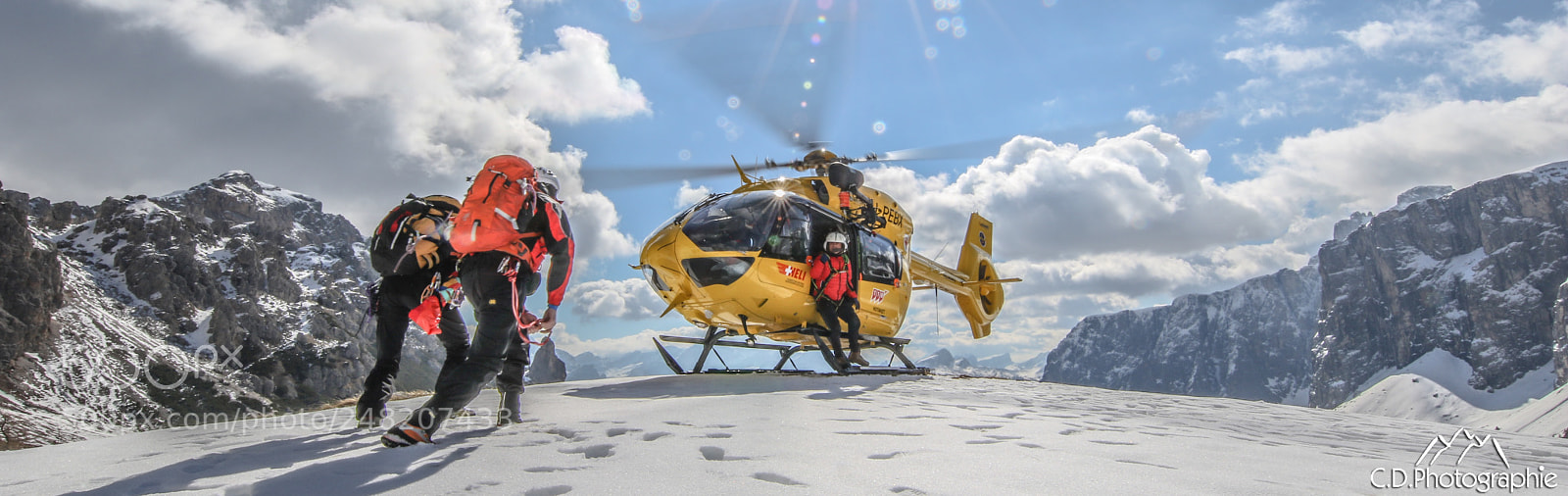 Canon EOS 7D Mark II sample photo. Action with mountain rescue photography