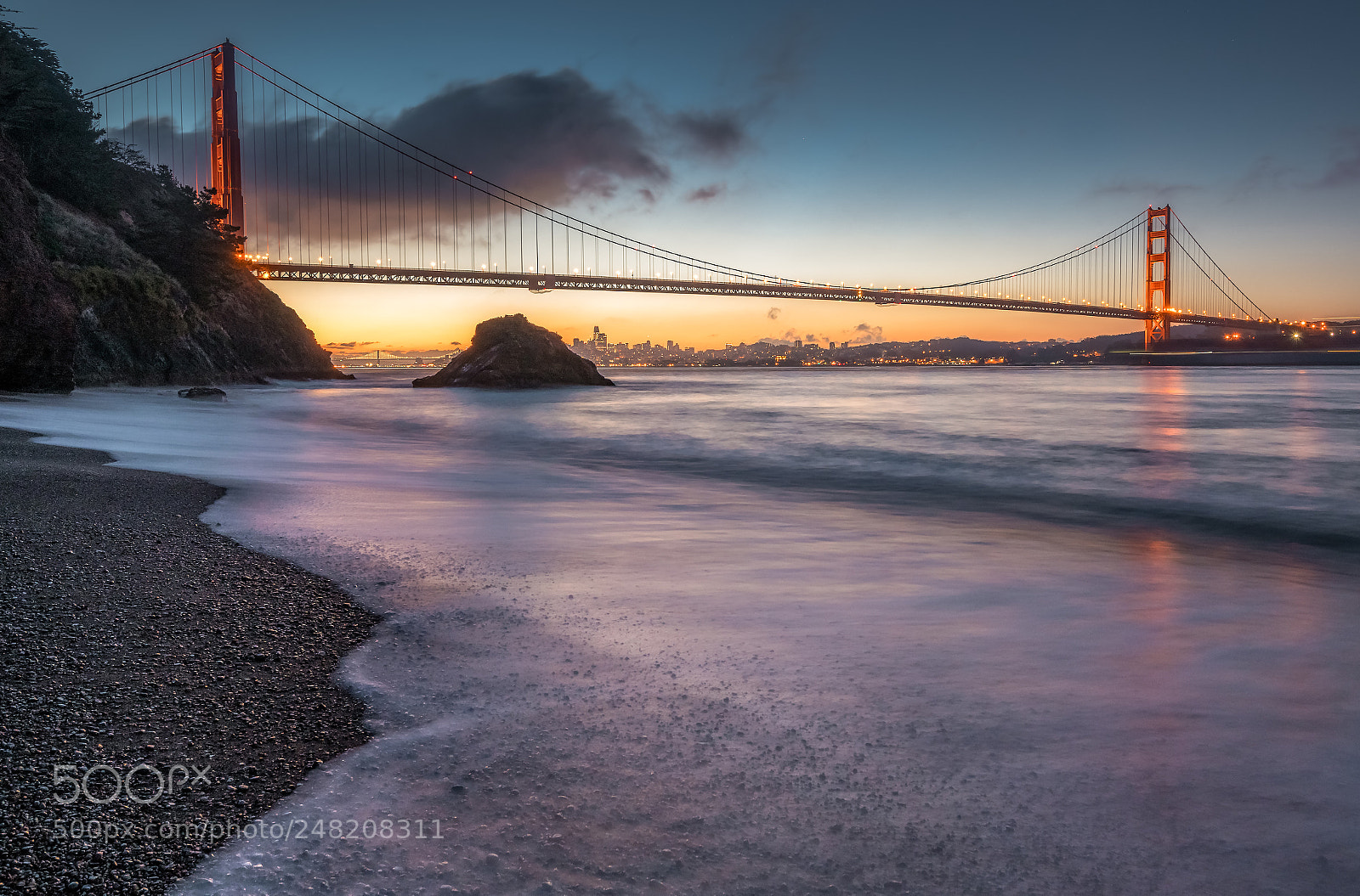 Nikon D850 sample photo. Kirby cove sunrise photography