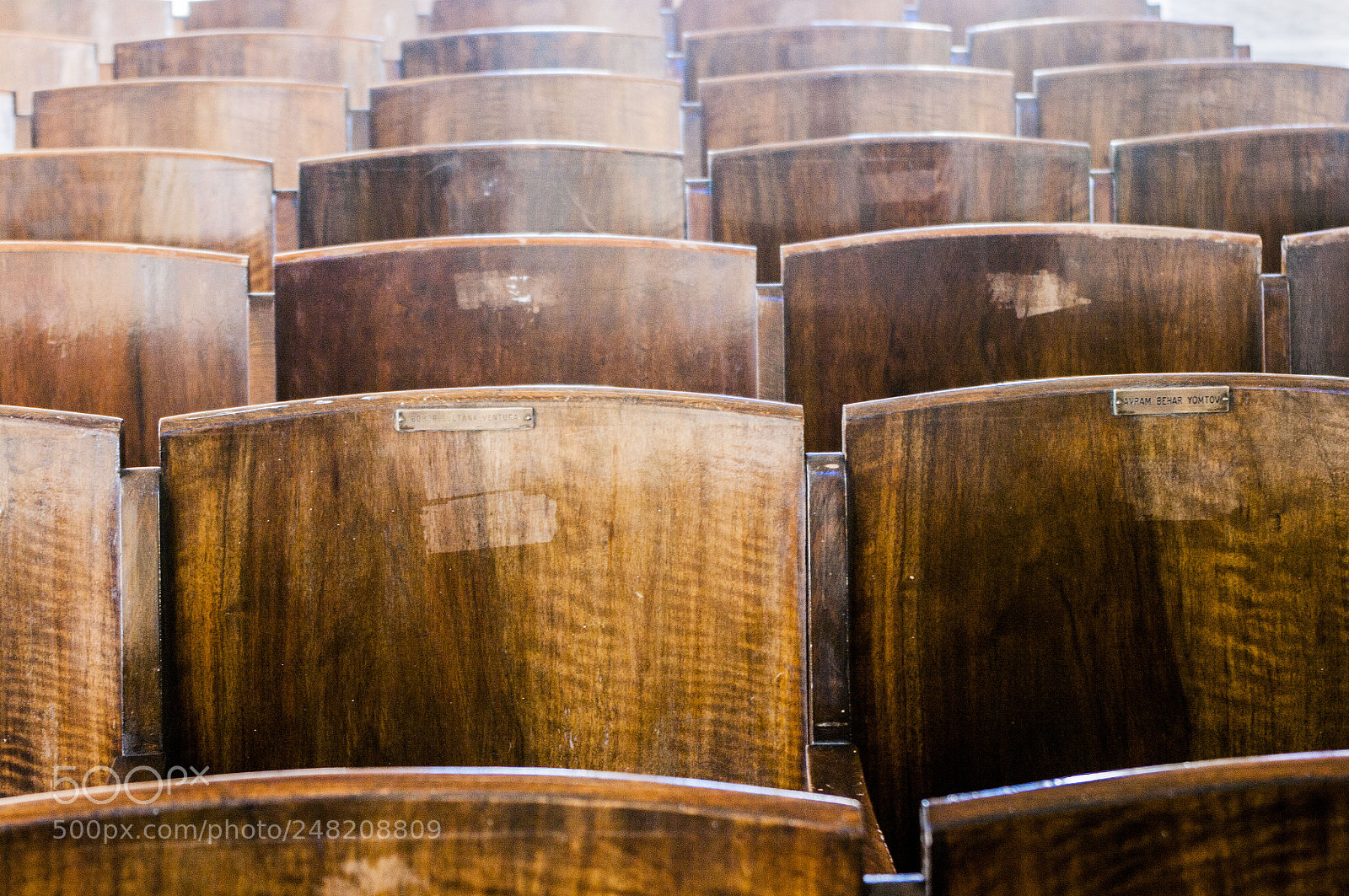 Pentax K20D sample photo. Chairs in the sinagog photography