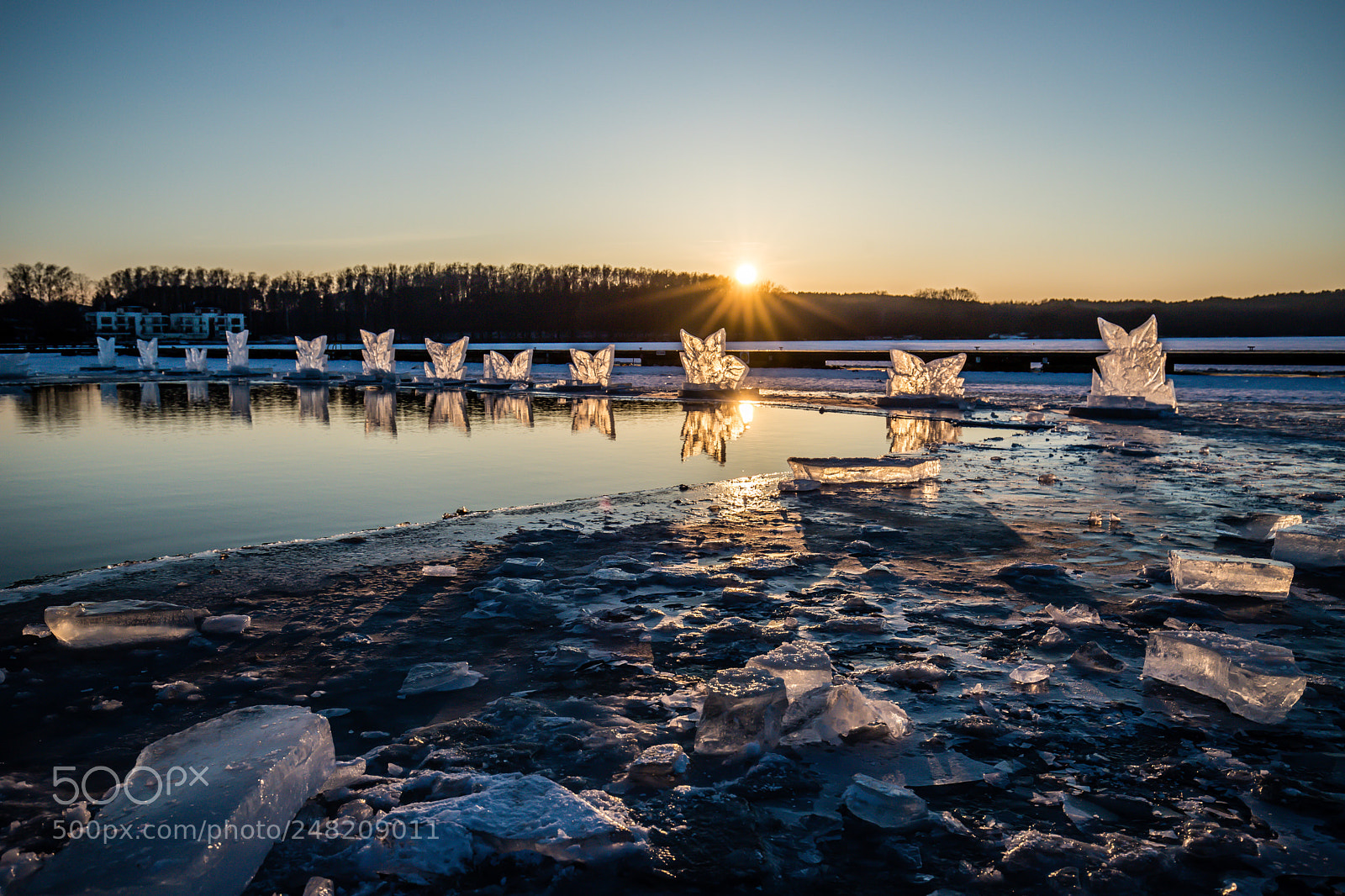 Canon EOS 6D Mark II sample photo. Frozen lake photography