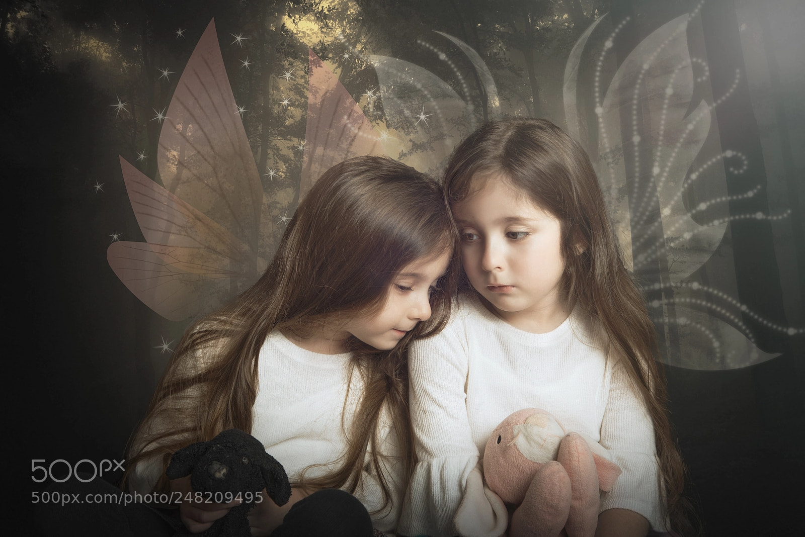 Nikon D810 sample photo. Fairy twins photography