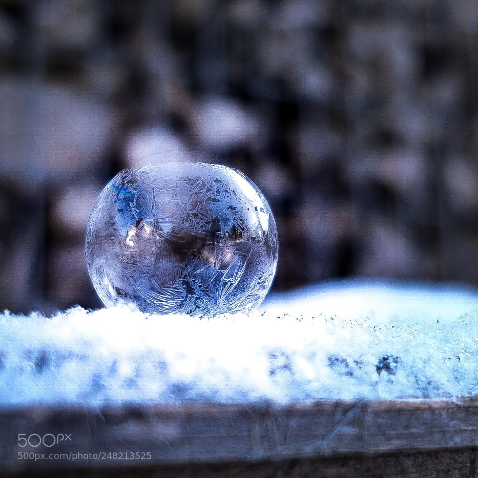 Fujifilm X-T20 sample photo. Frozen soap bubble photography