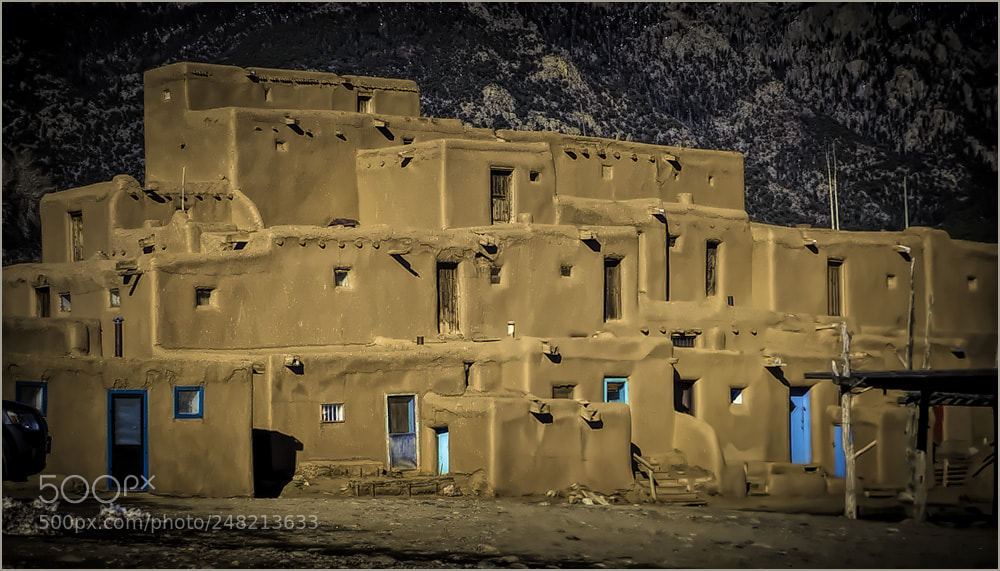 Panasonic Lumix DMC-FZ200 sample photo. Taos pueblo photography