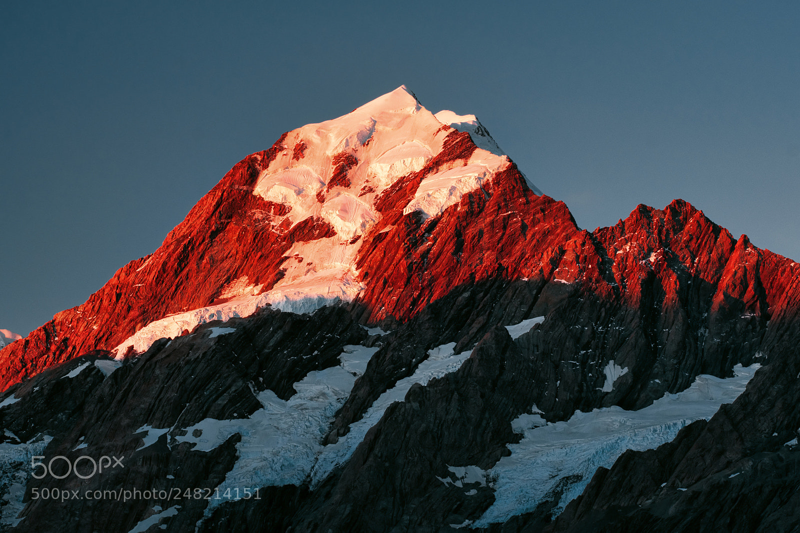 Fujifilm X-T2 sample photo. Aoraki/mt. cook sunset photography