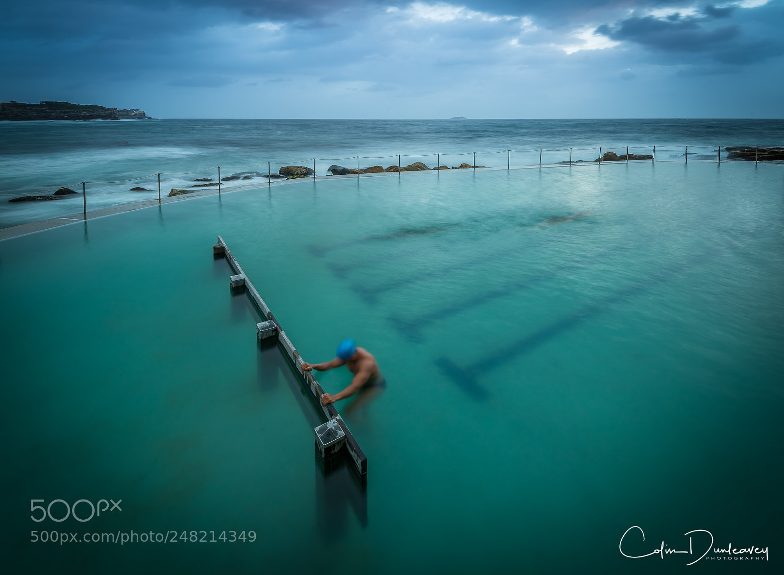 Nikon D810 sample photo. Lone, early morning swimmer photography